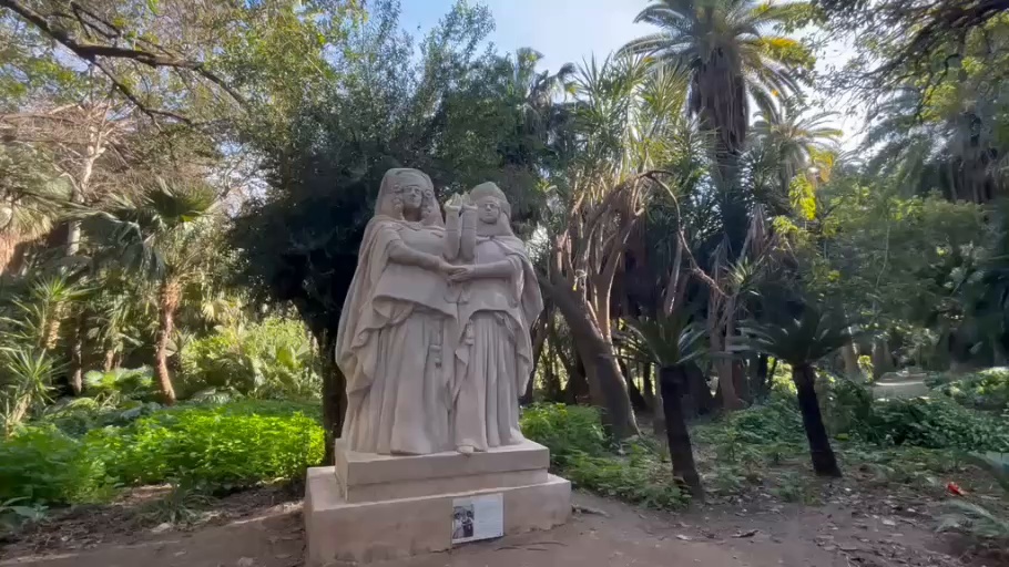 La sculpture des danseuses Ouled Naïl au Jardin d’Essai